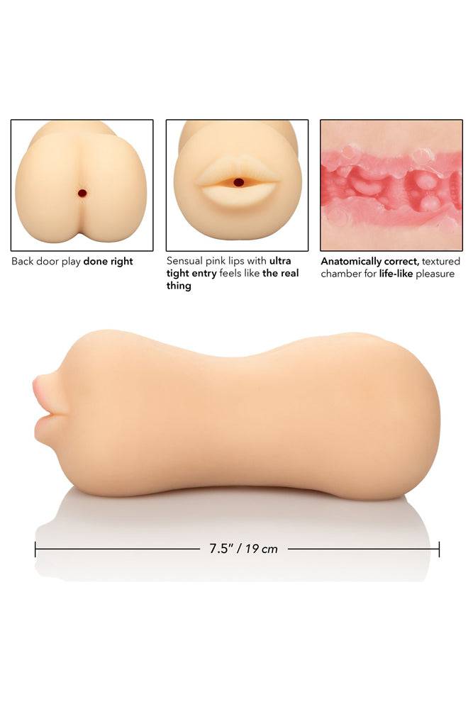 Cal Exotics - Stroke It - Mouth & Ass Dual Ended Stroker - Stag Shop