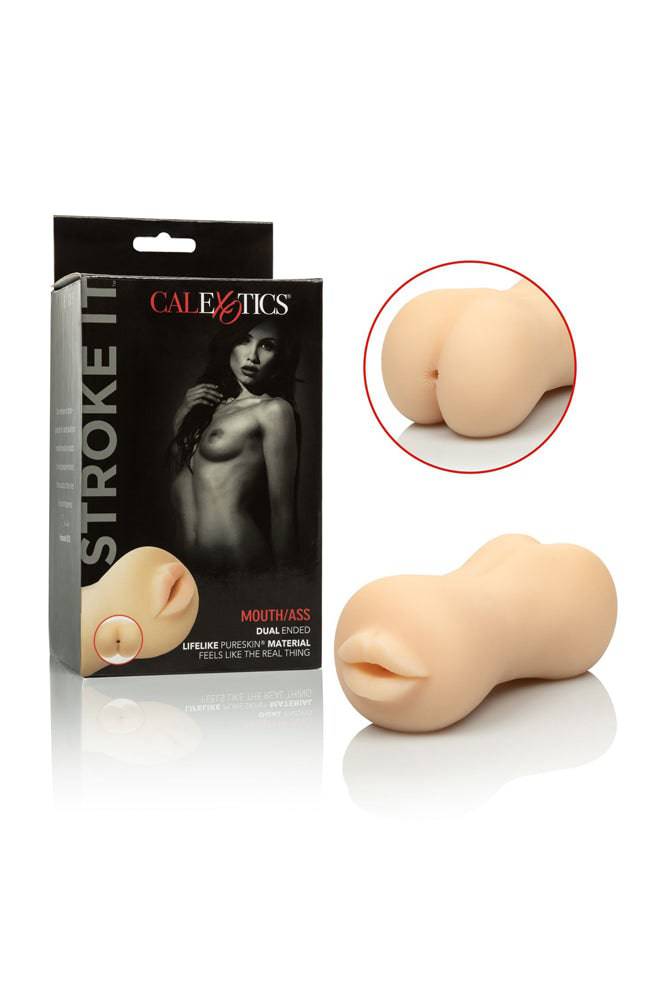 Cal Exotics - Stroke It - Mouth & Ass Dual Ended Stroker - Stag Shop