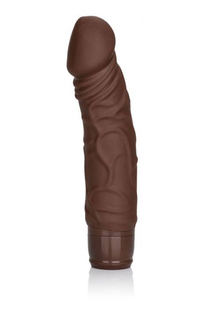 Cal Exotics - Silicone Stud - Woody - Realistic Vibrating Dong - Brown - Stag Shop