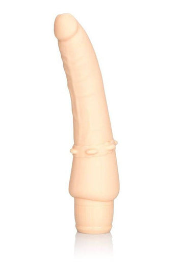 Cal Exotics - Silicone Stud - Stiffy Realistic Vibrating Dong - Beige - Stag Shop