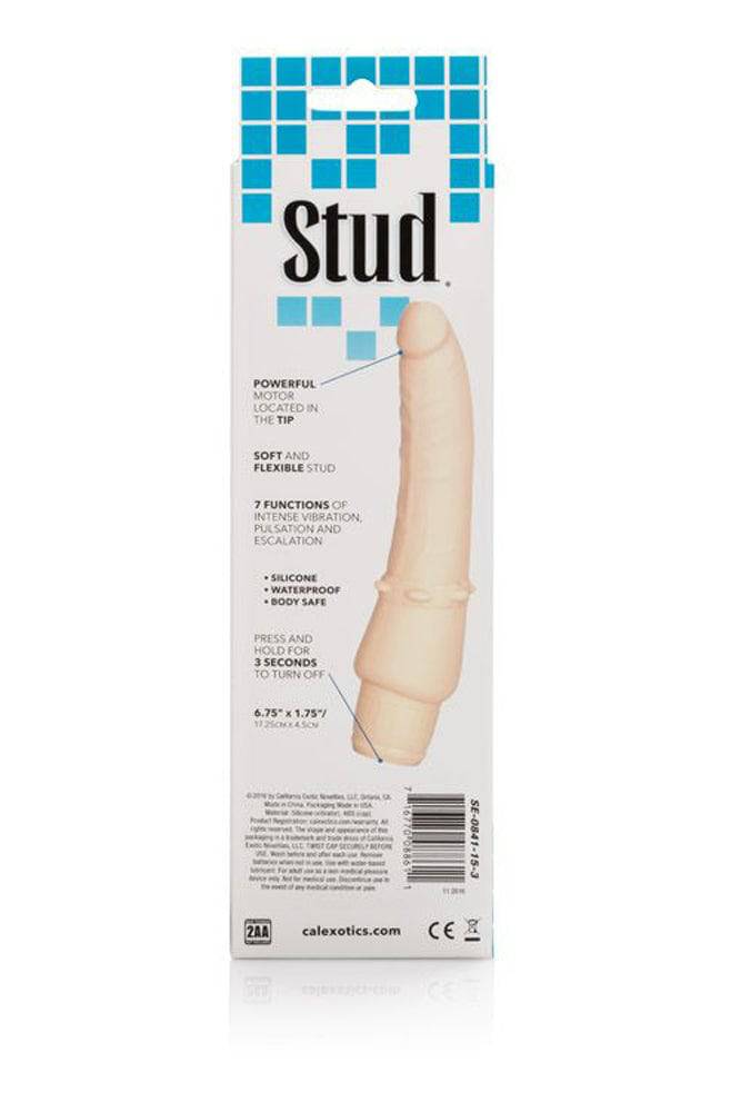 Cal Exotics - Silicone Stud - Stiffy Realistic Vibrating Dong - Beige - Stag Shop