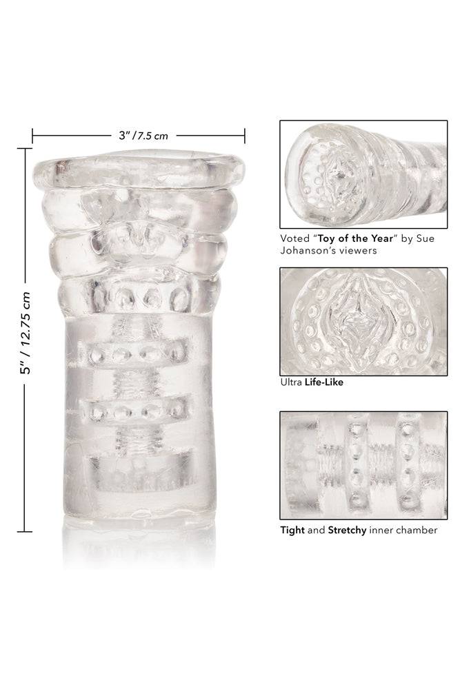 Cal Exotics - Sue Johanson - Head Honcho Stroker - Clear - Stag Shop