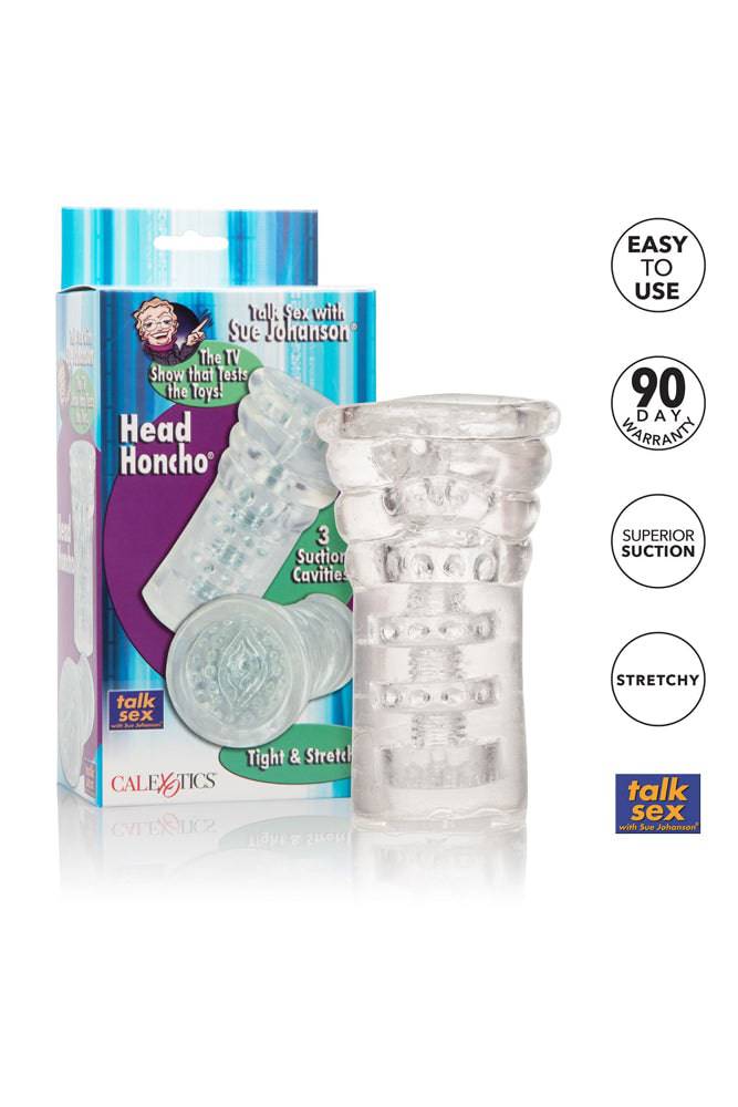 Cal Exotics - Sue Johanson - Head Honcho Stroker - Clear - Stag Shop