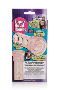 Thumbnail for Cal Exotics - Sue Johanson - Super Head Honcho Stroker - Pink - Stag Shop