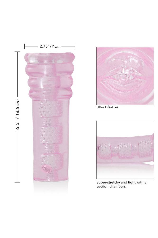 Cal Exotics - Sue Johanson - Super Head Honcho Stroker - Pink - Stag Shop