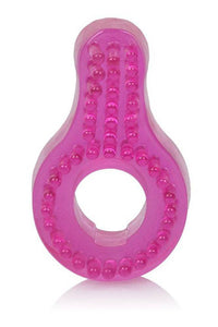 Thumbnail for Cal Exotics - Super Stretch Enhancer Cock Ring - Pink - Stag Shop