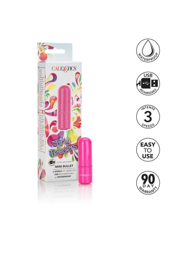 Cal Exotics - Tiny Teasers - Mini Bullet Vibrator - Pink - Stag Shop