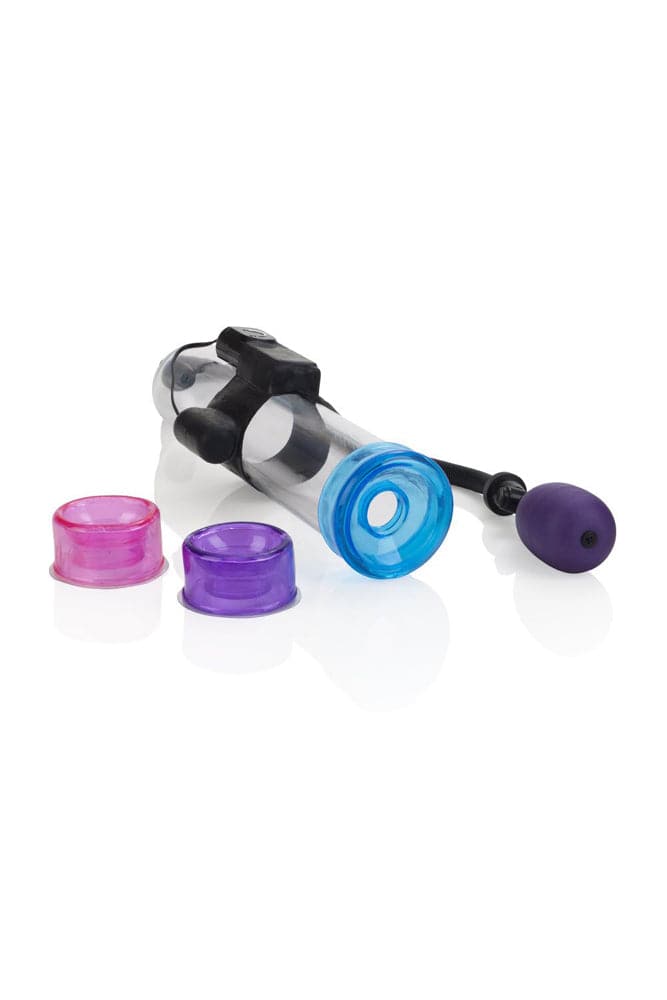 Cal Exotics - Vibrating Big Man's Penis Pump - Oversized - Stag Shop
