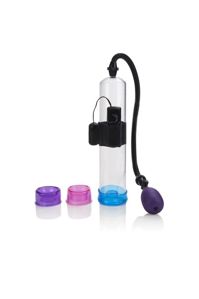 Cal Exotics - Vibrating Big Man's Penis Pump - Oversized - Stag Shop