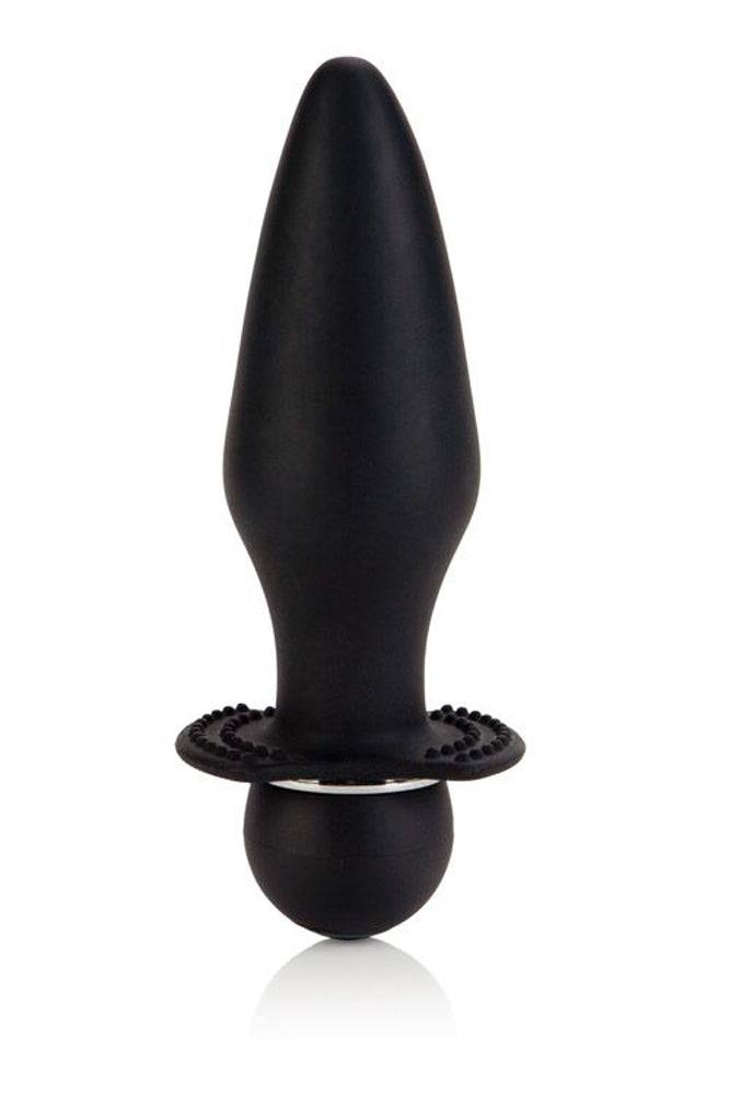 Cal Exotics - Vibrating Silicone Booty Rider Plug - Black - Stag Shop