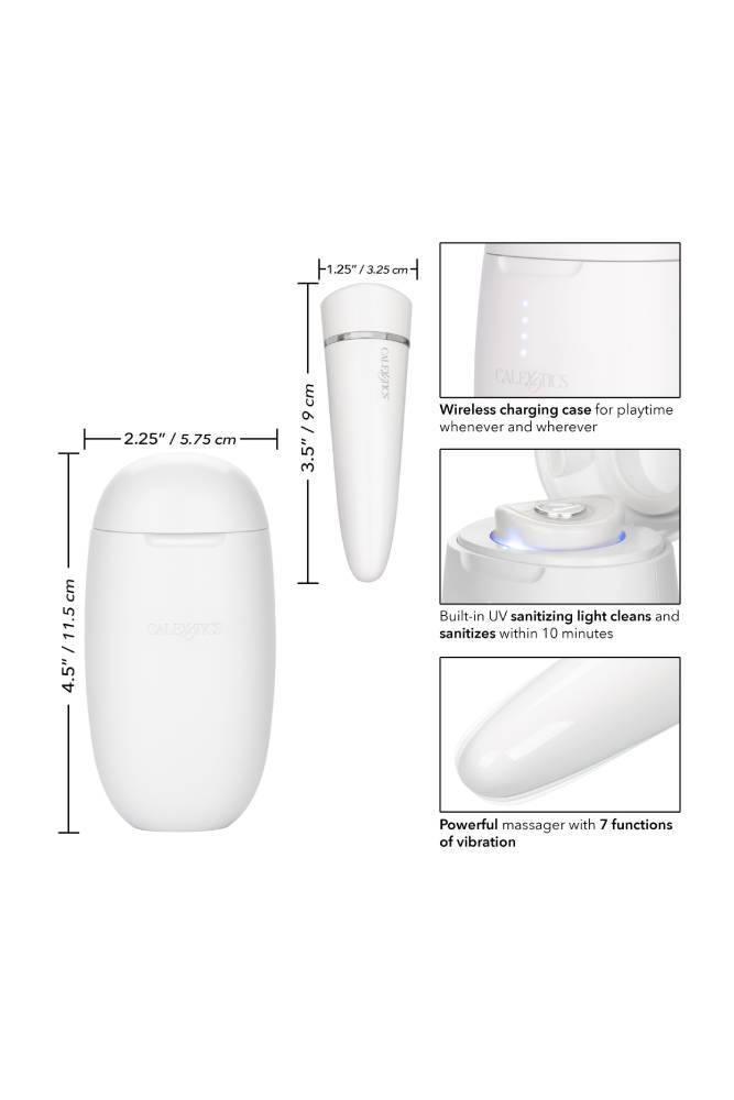 Cal Exotics - My Pod Clitoral Self Sterilizing Vibrator - White - Stag Shop
