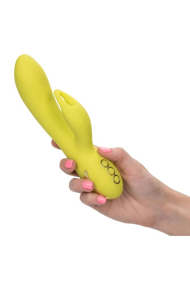 Cal Exotics - California Dreaming - Venice Vixen Dual Vibrator - Yellow - Stag Shop