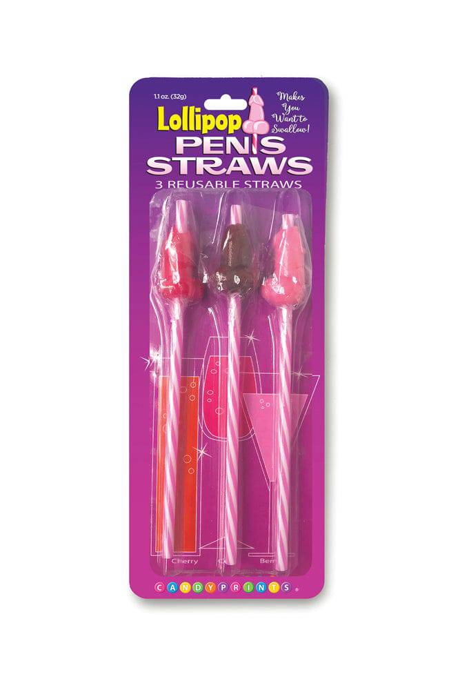 Little Genie - Candyprints - Lollipop Penis Straws - Stag Shop