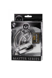 Thumbnail for XR Brands - Master Series - Captus - Stainless Steel Locking Chastity Cage - Stag Shop