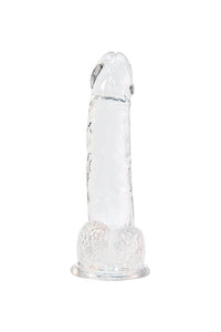 Thumbnail for Crystal Addiction - Clear Realistic Dildo with Balls - 8 Inches - Stag Shop