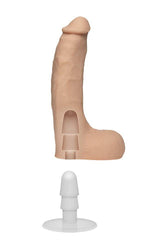 Doc Johnson - Signature Cocks - Chad White 8.5 inch Cock with Removable Suction Cup - Stag Shop