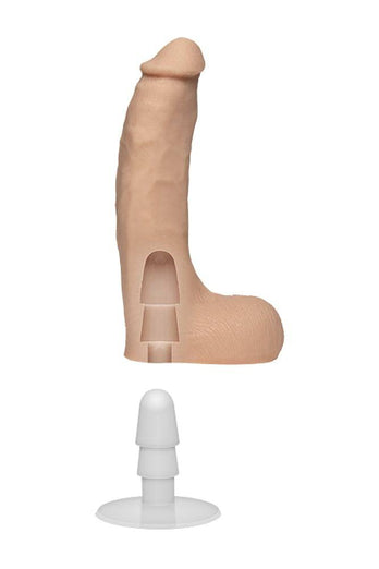 Doc Johnson - Signature Cocks - Chad White 8.5 inch Cock with Removable Suction Cup - Stag Shop