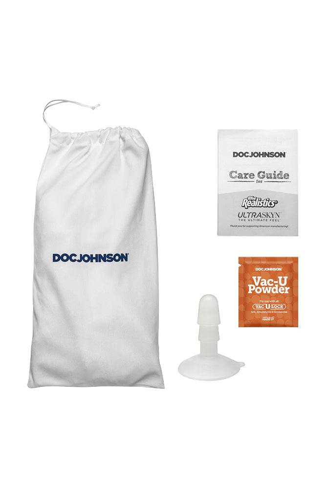 Doc Johnson - Signature Cocks - Chad White 8.5 inch Cock with Removable Suction Cup - Stag Shop