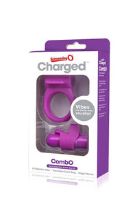 Thumbnail for Screaming O - Charged - Combo Kit - Cock Ring & Bullet Kit - Purple - Stag Shop