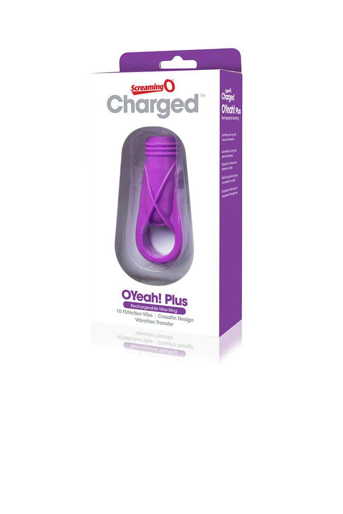Screaming O - Charged - OYeah Plus Rechargeable Cock Ring - Purple - Stag Shop