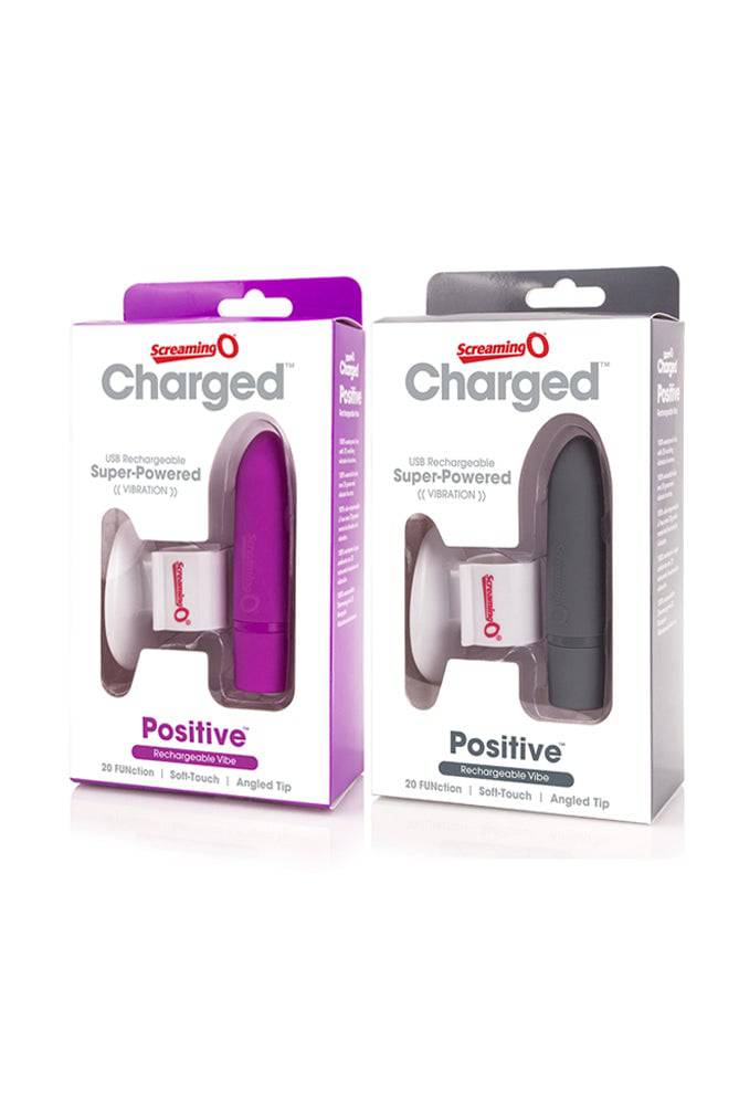 Screaming O - Charged - Positive Rechargeable Bullet Vibrator - Assorted - Stag Shop