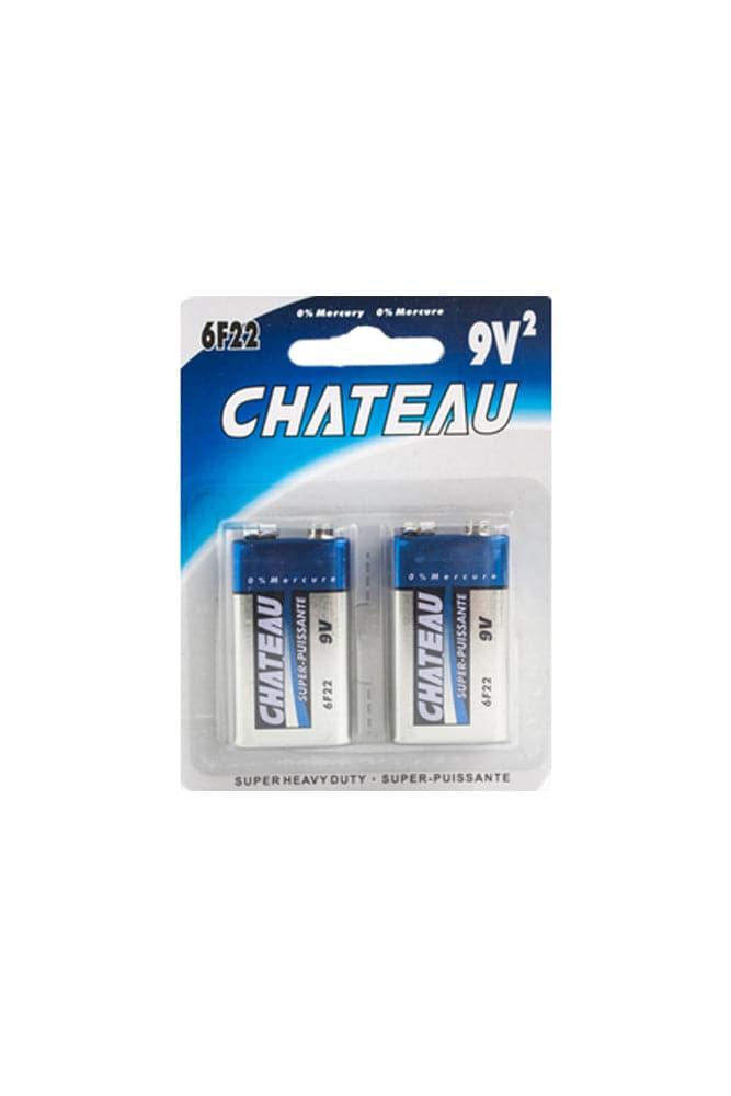 Chateau - 9 Volt Battery - 2 Pack - Stag Shop