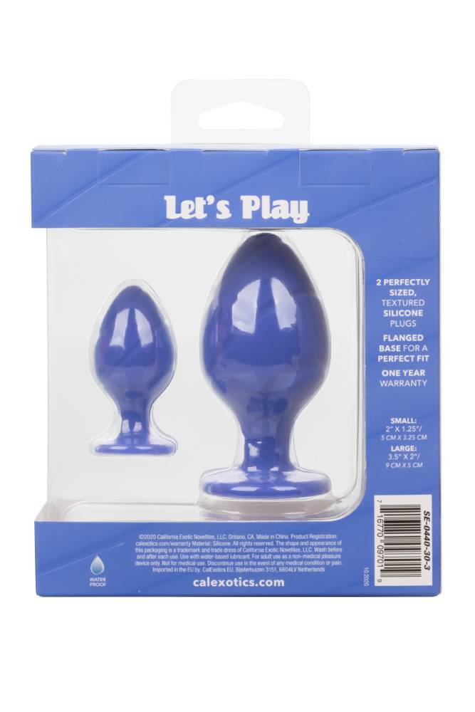 Cal Exotics - Cheeky Butt Plug Set - Purple - Stag Shop