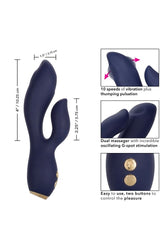 Cal Exotics - Chic - Blossom Dual Vibrator - Blue - Stag Shop