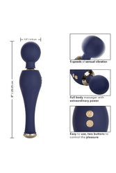 Cal Exotics - Chic - Poppy Massage Wand - Blue - Stag Shop