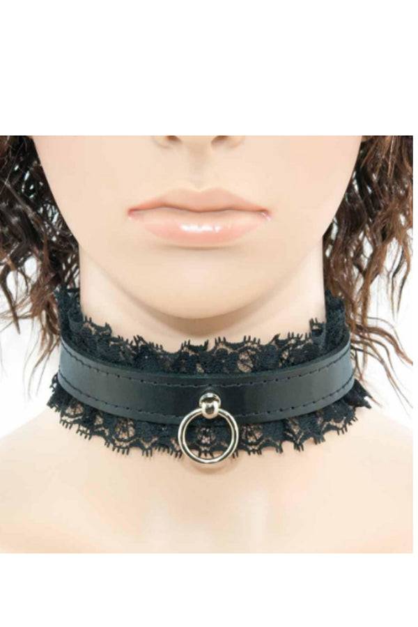 Ego Driven - Fancy Collar Lace - Black - Small - Stag Shop