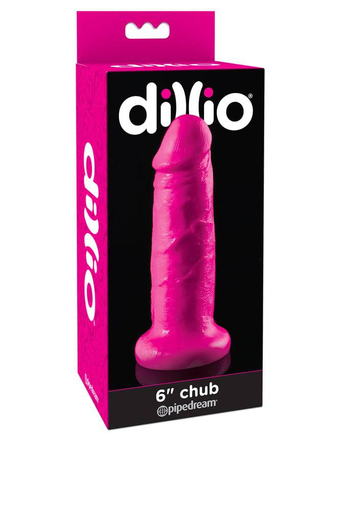 Pipedream - Dillio - Realistic Chubby Dildo - 6 inch - Pink - Stag Shop