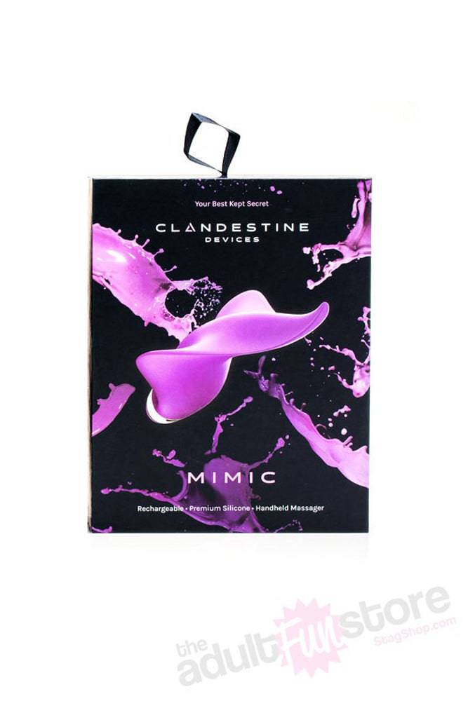 Clandestine - Luxury Rechargeable MIMIC Lay-On Vibrator - Lilac - Stag Shop