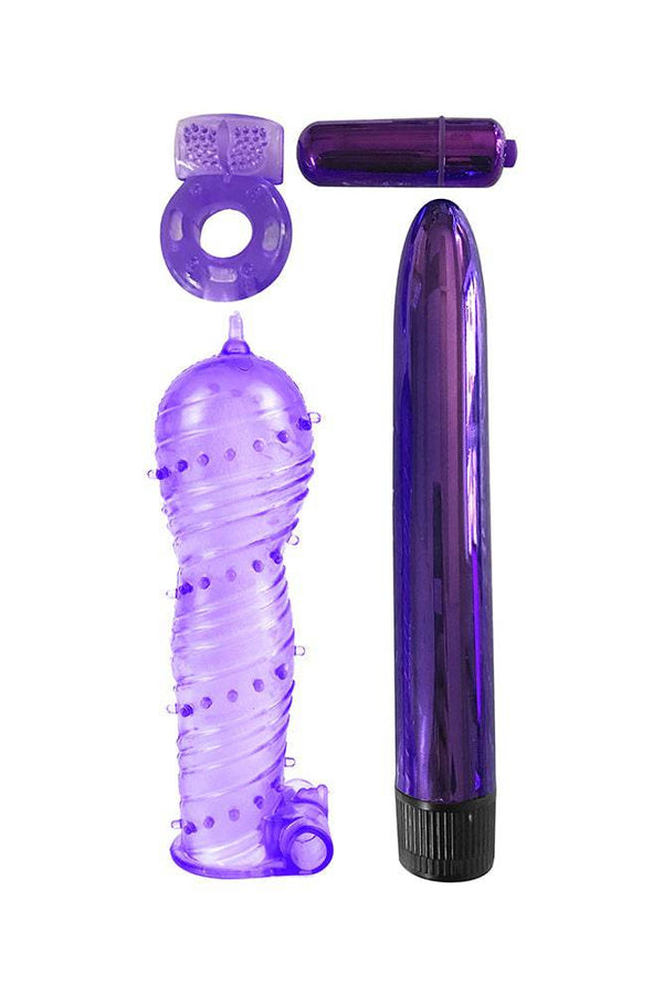 Pipedream - Classix Ultimate Pleasure Couples Kit - Purple - Stag Shop