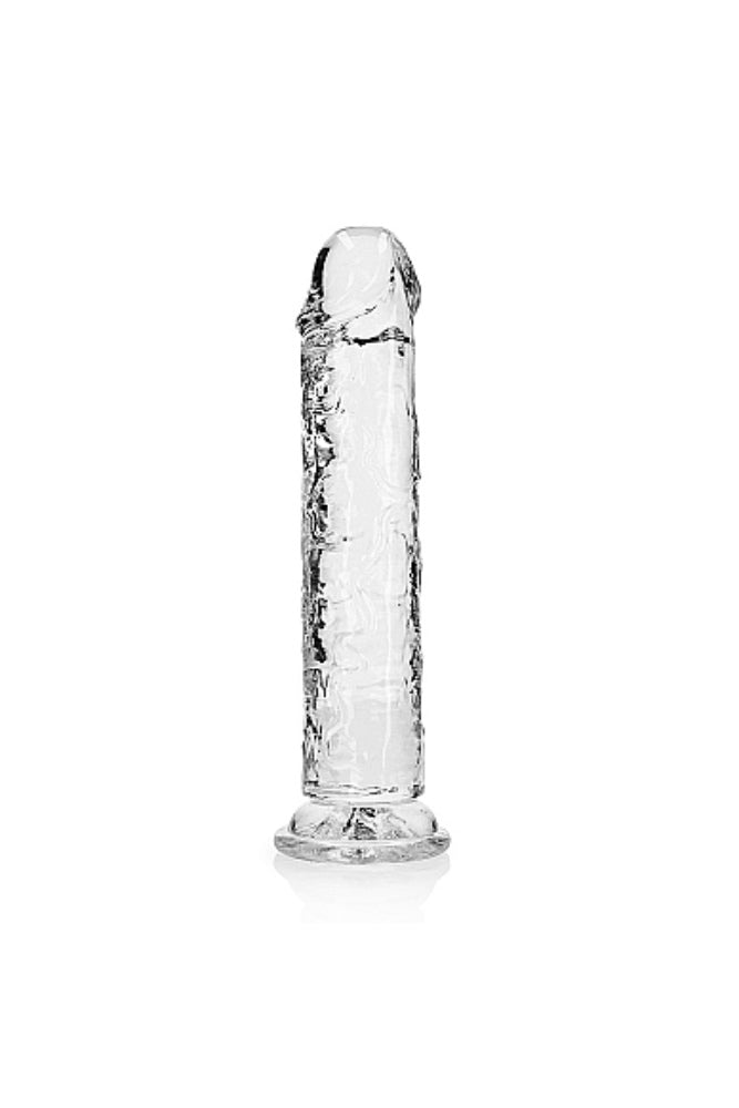 Shots Toys - Real Rock - 10" Realistic Dildo with Suction Cup - Clear - Stag Shop