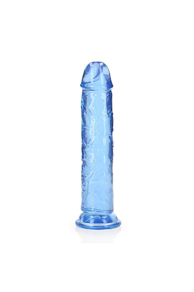 Shots Toys - Real Rock - 8" Realistic Dildo with Suction Cup - Blue - Stag Shop