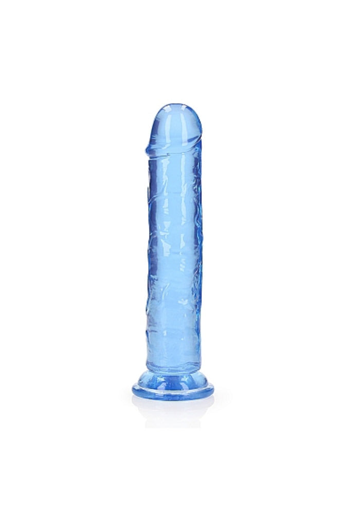 Shots Toys - Real Rock - 8" Realistic Dildo with Suction Cup - Blue - Stag Shop