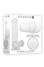 Evolved - Gender X - Clearly Combo Dildo & Stroker Set - Clear - Stag Shop