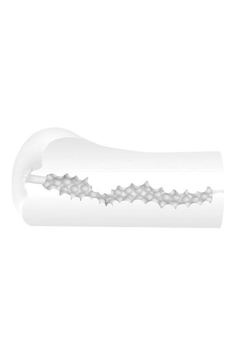 Evolved - Gender X - Clearly Combo Dildo & Stroker Set - Clear - Stag Shop