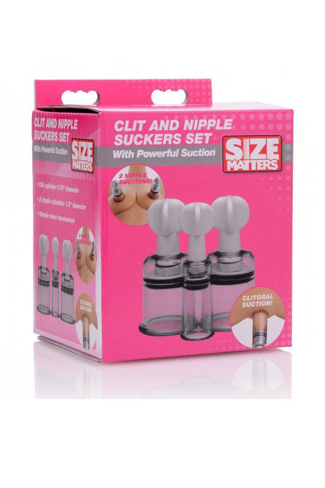 XR Brands - Size Matters - Clit and Nipple Suckers Set - Stag Shop
