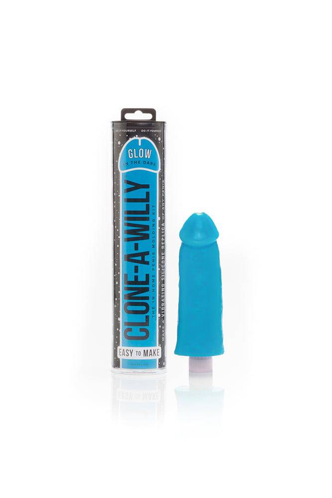 Clone-A-Willy - Vibrating Penis Casting Kit - Glow In The Dark - Blue - Stag Shop