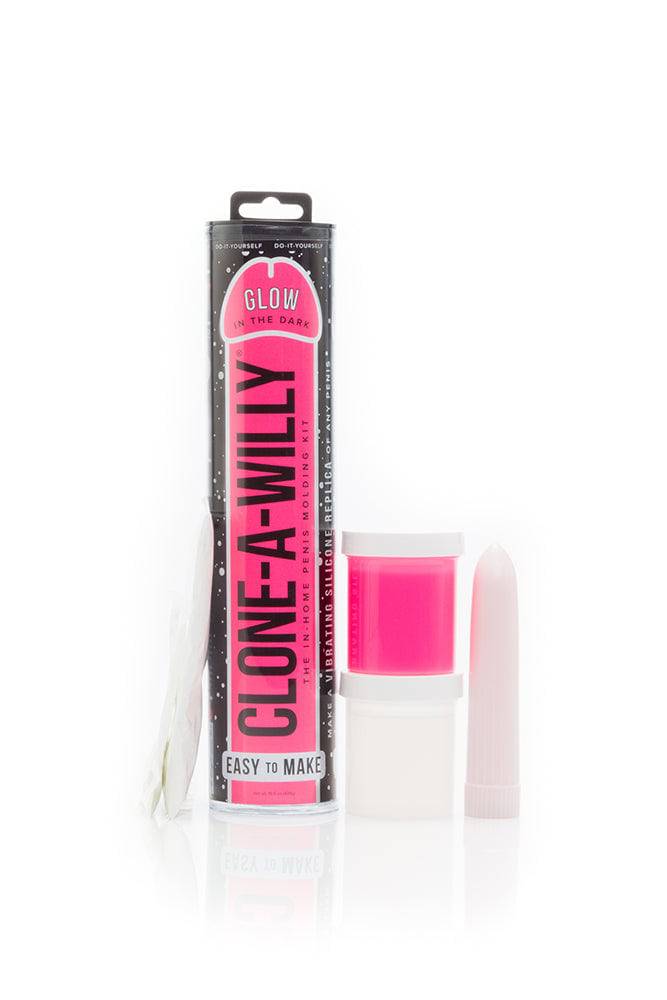 Clone-A-Willy - Vibrating Penis Casting Kit - Glow In The Dark - Hot Pink - Stag Shop