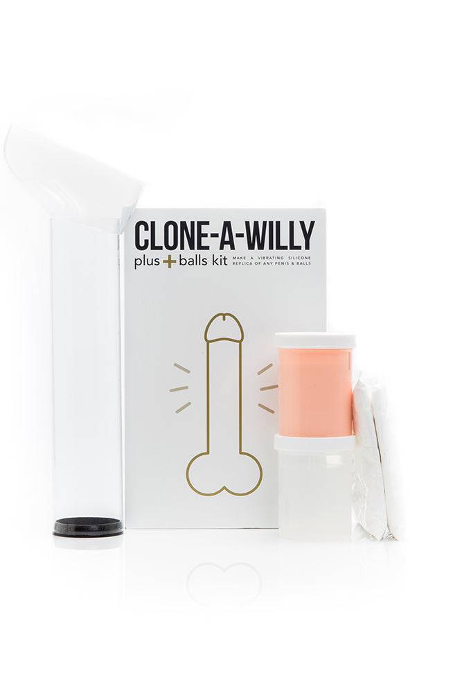 Clone-A-Willy - Plus Vibrating Penis Casting Kit With Balls - Beige - Stag Shop