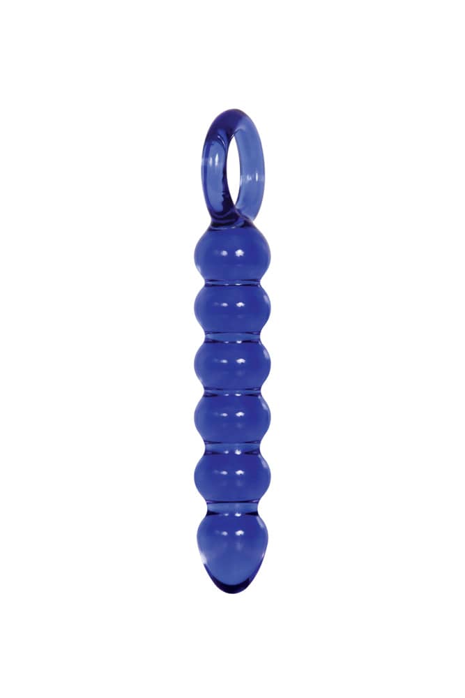 Adam & Eve - Cobalt Glass Dildo - Blue - Stag Shop