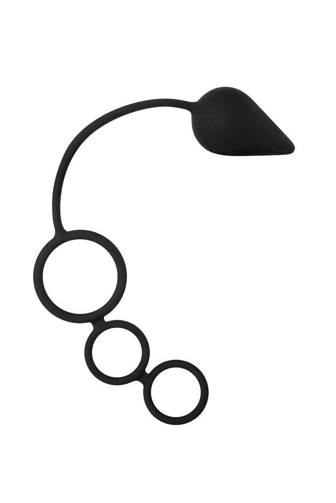 Adam & Eve - Cock & Ball Anal Teaser - Black - Stag Shop