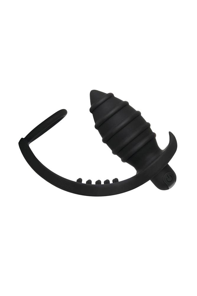 Zero Tolerance - Rechargeable Cock Ring & Anal Vibe - Black - Stag Shop