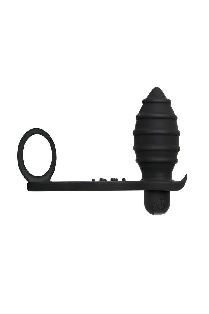 Zero Tolerance - Rechargeable Cock Ring & Anal Vibe - Black - Stag Shop