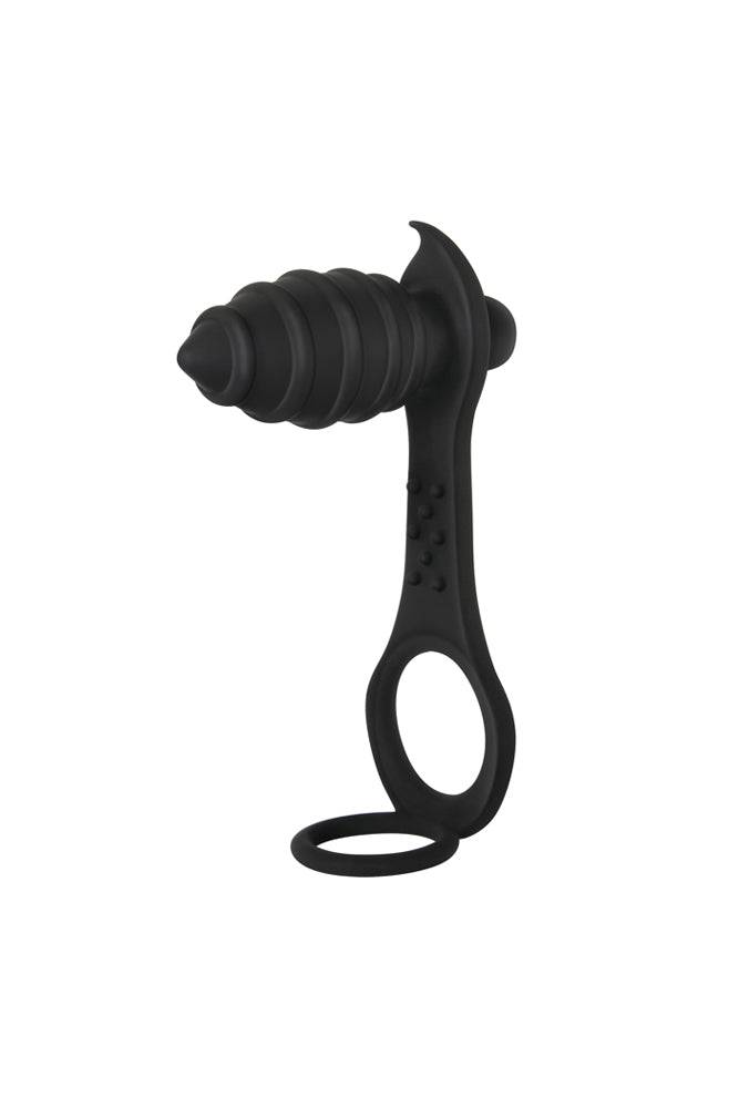 Zero Tolerance - Rechargeable Cock Ring & Anal Vibe - Black - Stag Shop