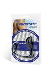 Electric Eel - Blue Line - Cock Ring With P-Spot Plug - Black - Stag Shop