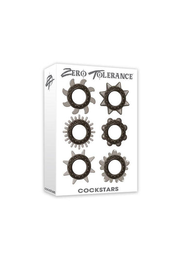 Zero Tolerance - Cockstars Cock Ring Set - Smoke - Stag Shop