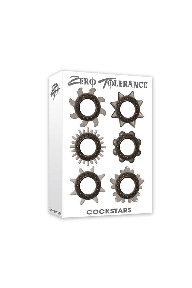 Zero Tolerance - Cockstars Cock Ring Set - Smoke - Stag Shop